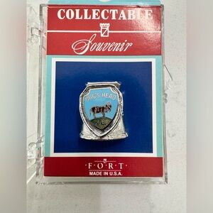 Vintage Nag’s Head North Carolina Pewter Thimble – F•O•R•T USA - Souvenir NIB